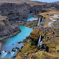 Crystal Blue River and Cascading Waterfalls